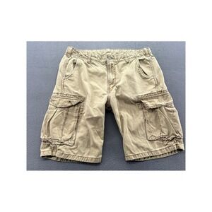 Levi Strauss & Co Shorts Mens 34 Cargo Tan Khaki Cotton Twill Multi Pocket